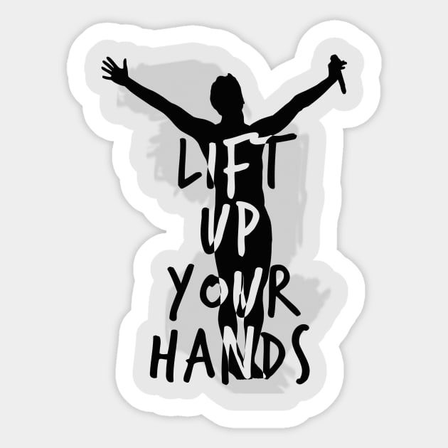 Lift Up Your Hands #2 Sticker by byebyesally